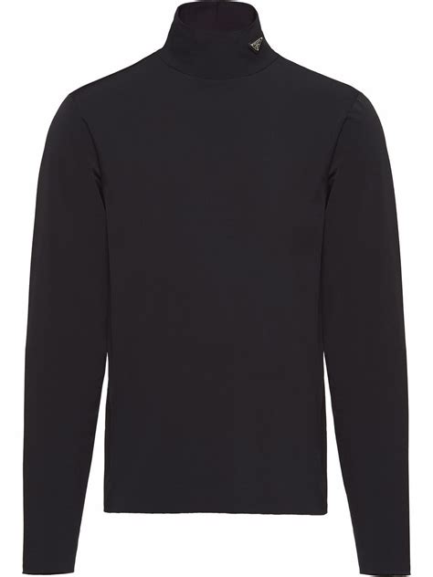 prada shirts women|Prada nylon high neck top.